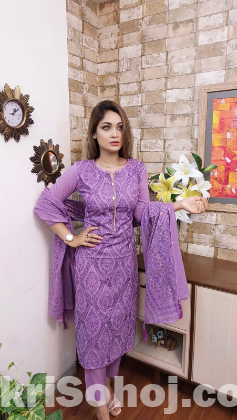Block Print Three Piece